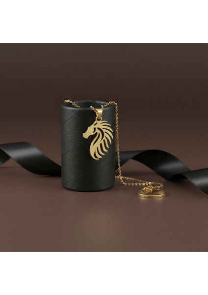 8 Ayar Altın Kolye Ucu Ejderha GM6676 1 gr modelleri