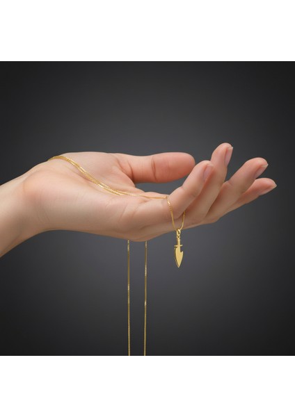 14 Ayar Altın Kolye Ucu Hançer GM6601 0.5 gr fiyatları