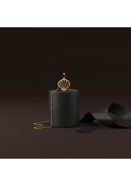 14 Ayar Altın Kolye Ucu Deniz Kabuğu GM5027 0.5 gr modelleri