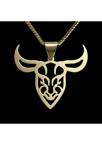 14 Ayar Altın Kolye Ucu Boğa GM5329 0.5 gr modelleri