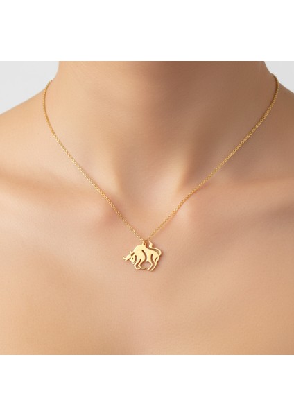 14 Ayar Altın Kolye Ucu Boğa GM3127 1 gr