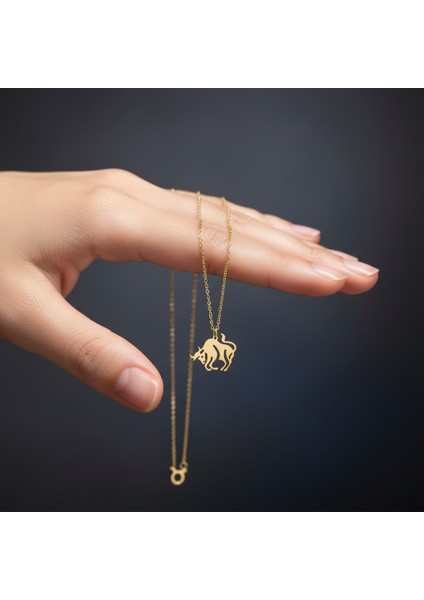 14 Ayar Altın Kolye Ucu Boğa GM3127 1 gr fiyatları