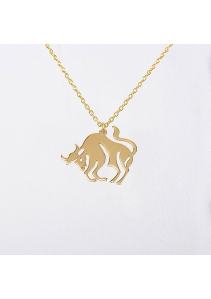 14 Ayar Altın Kolye Ucu Boğa GM3127 1 gr fırsatları