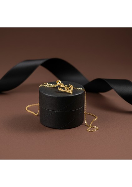 8 Ayar Altın Kolye Ucu Çapa GM6369 1 gr modelleri