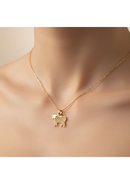 14 Ayar Altın Kolye Ucu Boğa GM5332 0.5 gr