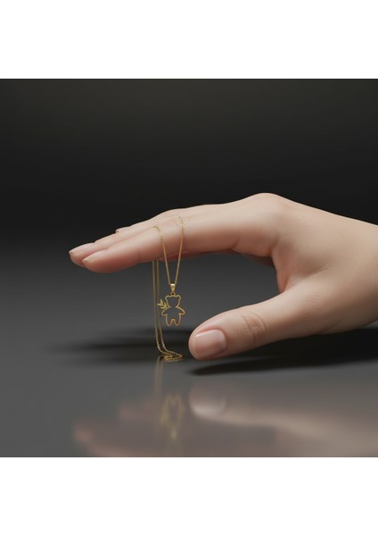 8 Ayar Altın Kolye Ucu Ayı GM6468 1 gr fiyatları