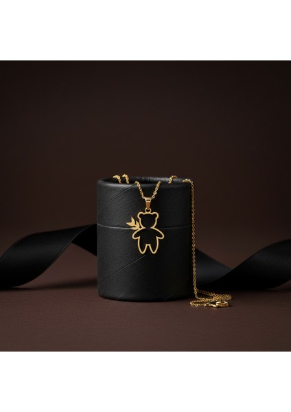 8 Ayar Altın Kolye Ucu Ayı GM6468 1 gr modelleri