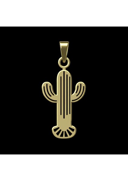 14 Ayar Altın Kolye Ucu Kaktüs GM6835 0.5 gr fırsatları