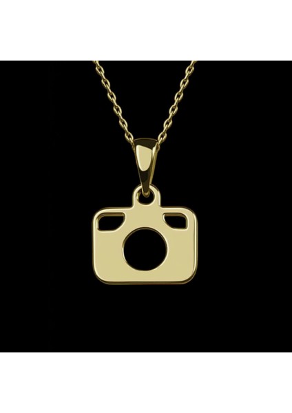14 Ayar Altın Kolye Ucu Kamera GM6841 1 gr fırsatları