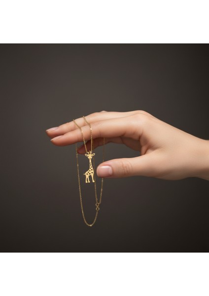 14 Ayar Altın Kolye Ucu Zürafa GM7009 0.5 gr fiyatları