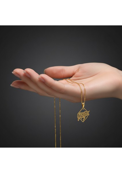 14 Ayar Altın Kolye Ucu Boğa GM5335 0.5 gr fiyatları