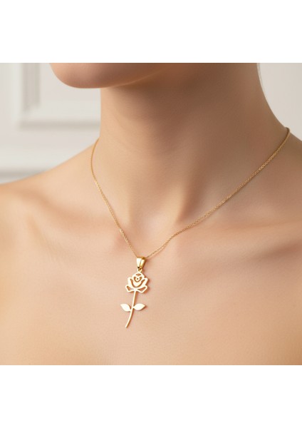 14 Ayar Altın Kolye Ucu Çiçek GM6941 1 gr