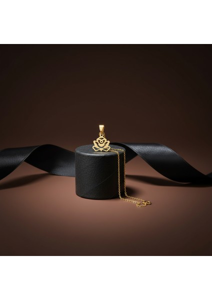 14 Ayar Altın Kolye Ucu Çiçek GM6941 1 gr modelleri