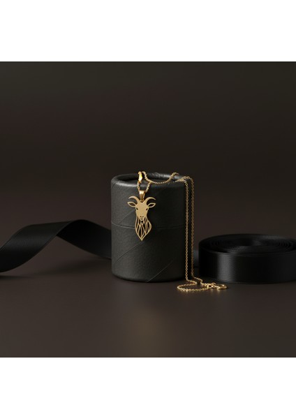 14 Ayar Altın Kolye Ucu Keçi GM7071 1 gr modelleri