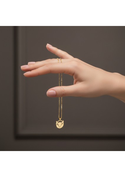 8 Ayar Altın Kolye Ucu Boğa GM6790 0.5 gr fiyatları