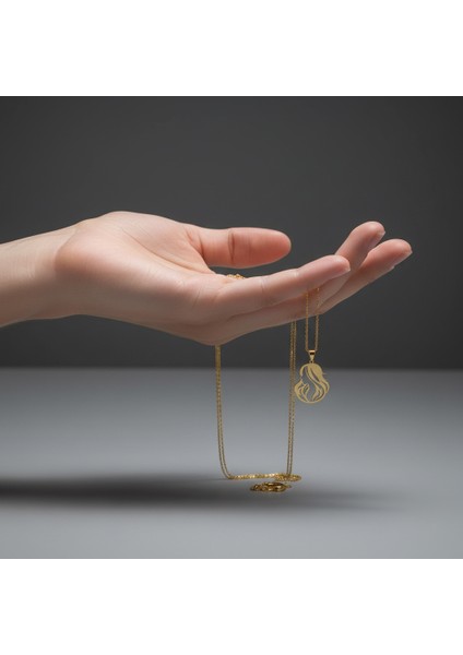 8 Ayar Altın Kolye Ucu Kız GM7055 1 gr fiyatları