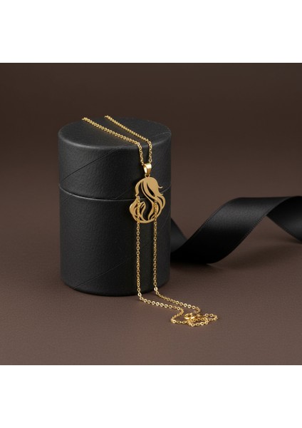 8 Ayar Altın Kolye Ucu Kız GM7055 1 gr modelleri