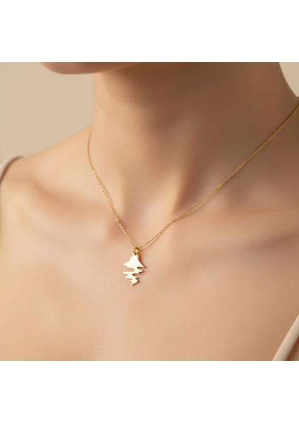 14 Ayar Altın Kolye Ucu Ada GM5592 1 gr