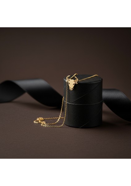 8 Ayar Altın Kolye Ucu Boğa GM6797 1 gr modelleri