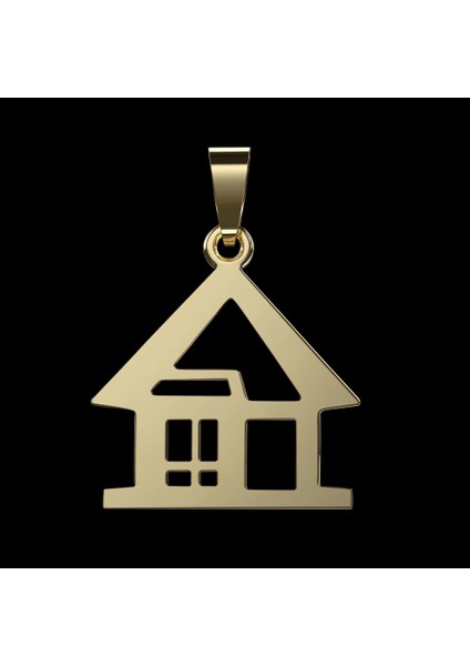 8 Ayar Altın Kolye Ucu Ev GM7186 1 gr fırsatları