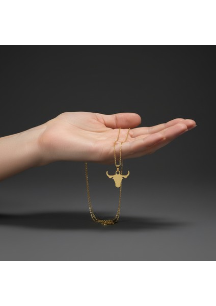 14 Ayar Altın Kolye Ucu Boğa GM6795 1 gr fiyatları