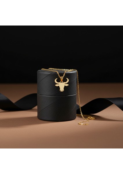 14 Ayar Altın Kolye Ucu Boğa GM8242 0.5 gr