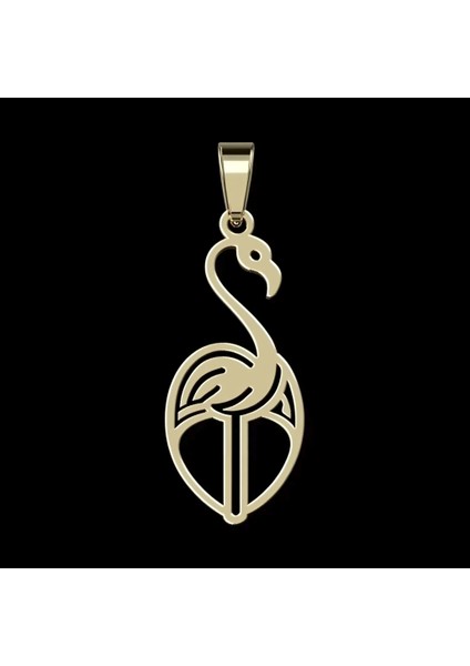 14 Ayar Altın Kolye Ucu Flamingo GM6911 1 gr fırsatları