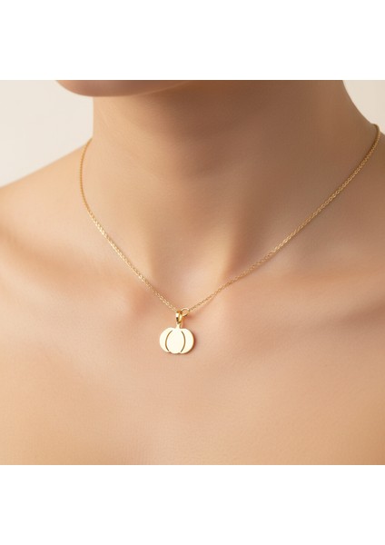 8 Ayar Altın Kolye Ucu Bal Kabağı GM7854 0.5 gr