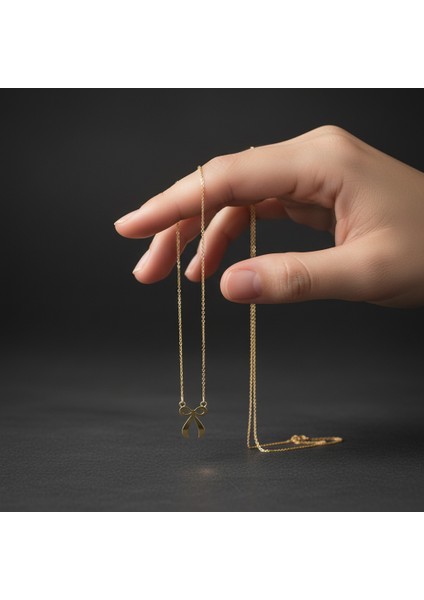 14 Ayar Altın Kolye Ucu Papyon GM6848 1 gr fiyatları