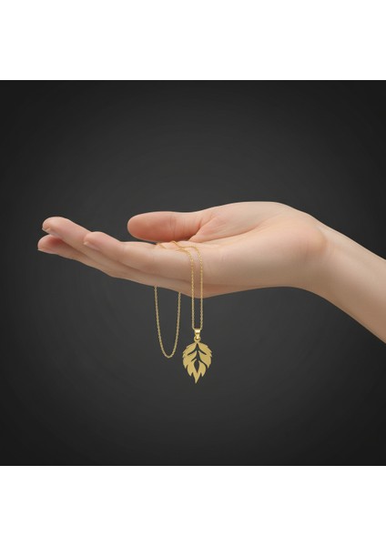 14 Ayar Altın Kolye Ucu Yaprak GM7302 1 gr fiyatları