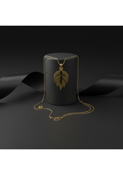 14 Ayar Altın Kolye Ucu Yaprak GM7302 1 gr modelleri