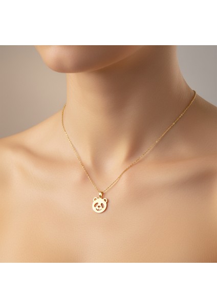 14 Ayar Altın Kolye Ucu Panda GM7746 1 gr