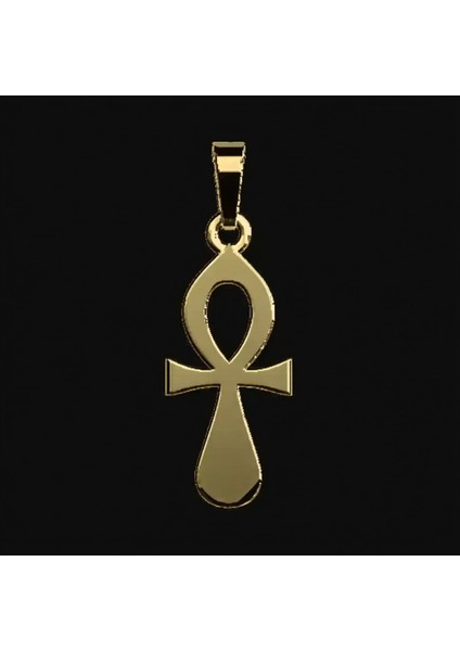 14 Ayar Altın Kolye Ucu Mısır Ankh GM6720 1 gr modelleri