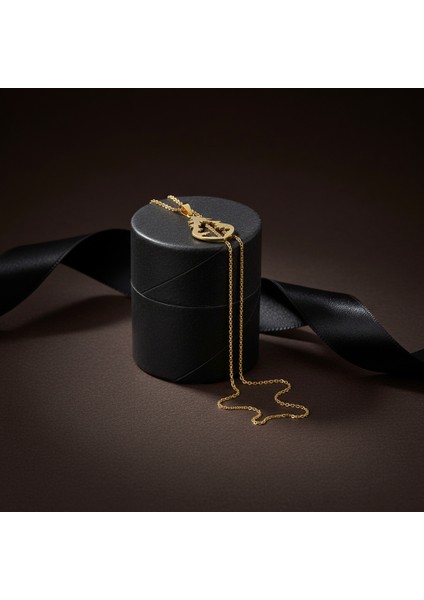 14 Ayar Altın Kolye Ucu Ada GM7202 1 gr modelleri