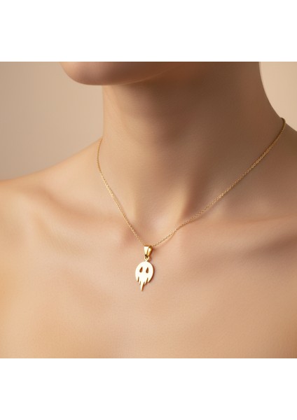 8 Ayar Altın Kolye Ucu Hayalet GM6989 1 gr