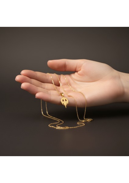 8 Ayar Altın Kolye Ucu Hayalet GM6989 1 gr fiyatları