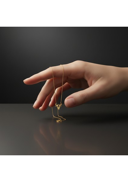 8 Ayar Altın Kolye Ucu Boğa GM6787 0.5 gr fiyatları