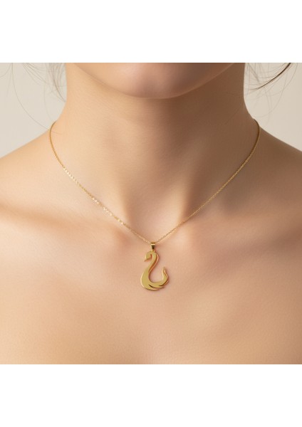 8 Ayar Altın Kolye Ucu Kuğu GM8200 1 gr