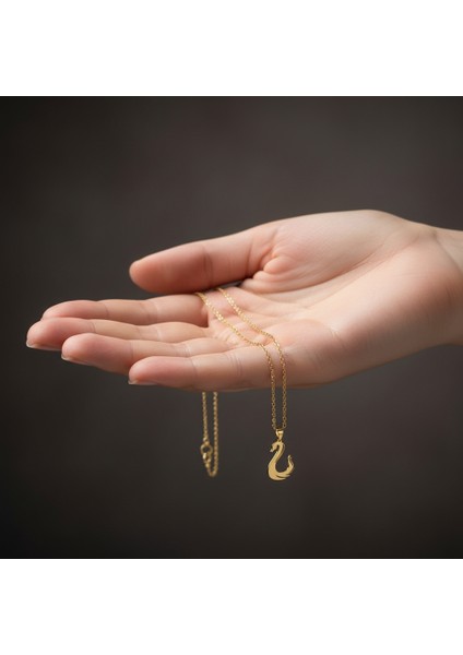 8 Ayar Altın Kolye Ucu Kuğu GM8200 1 gr fiyatları