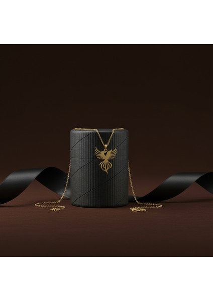 14 Ayar Altın Kolye Ucu Anka Kuşu GM7776 0.5 gr modelleri