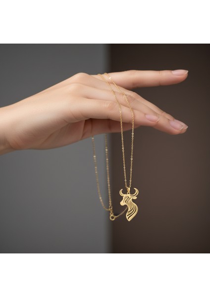 14 Ayar Altın Kolye Ucu Boğa GM5340 0.5 gr fiyatları