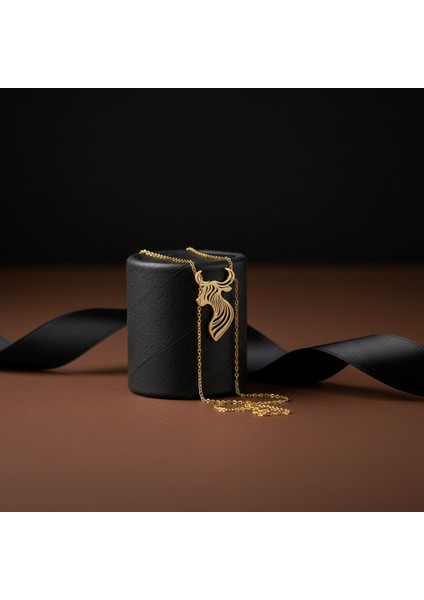 14 Ayar Altın Kolye Ucu Boğa GM5340 0.5 gr modelleri