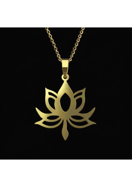 8 Ayar Altın Kolye Ucu Lotus GM7422 1 gr fırsatları