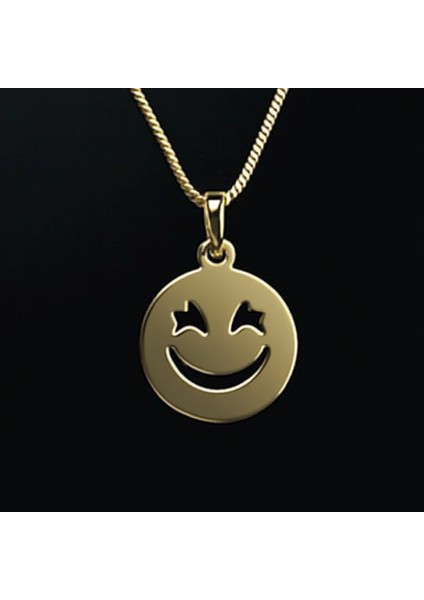 14 Ayar Altın Kolye Ucu Gülen Yüz GM8064 0.5 gr fırsatları