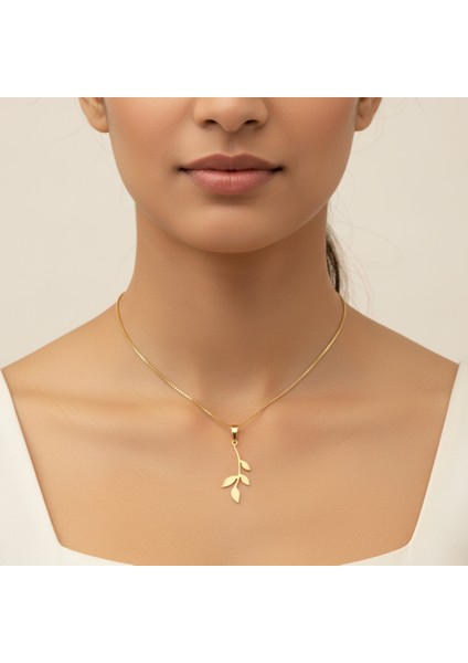 8 Ayar Altın Kolye Ucu Dal GM6876 1 gr