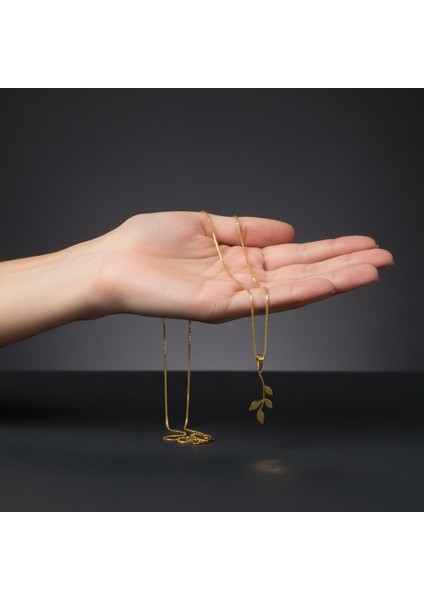 8 Ayar Altın Kolye Ucu Dal GM6876 1 gr fiyatları