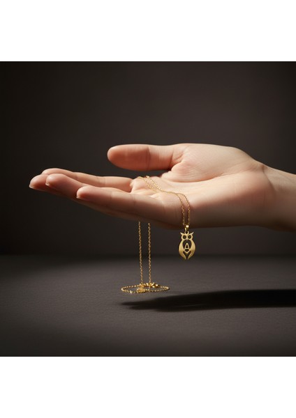 14 Ayar Altın Kolye Ucu Baykuş GM7709 1 gr fiyatları