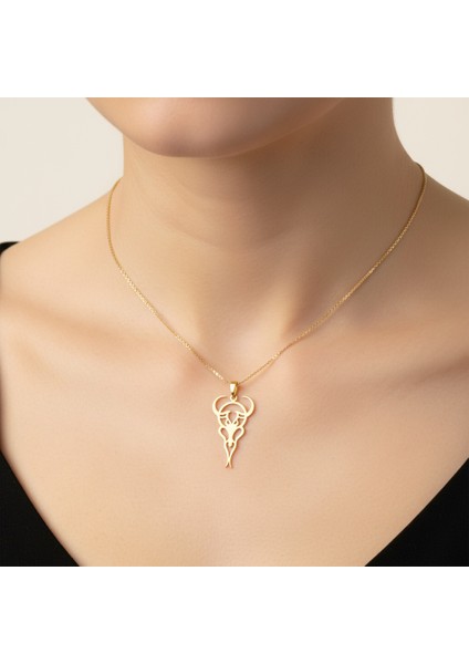 8 Ayar Altın Kolye Ucu Boğa GM8224 0.5 gr