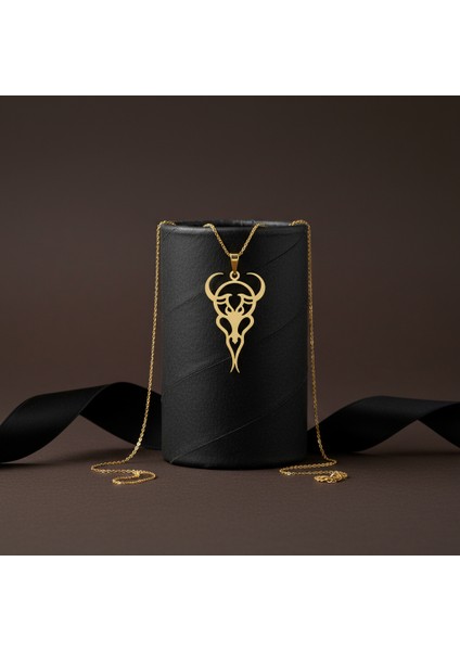 8 Ayar Altın Kolye Ucu Boğa GM8224 0.5 gr modelleri