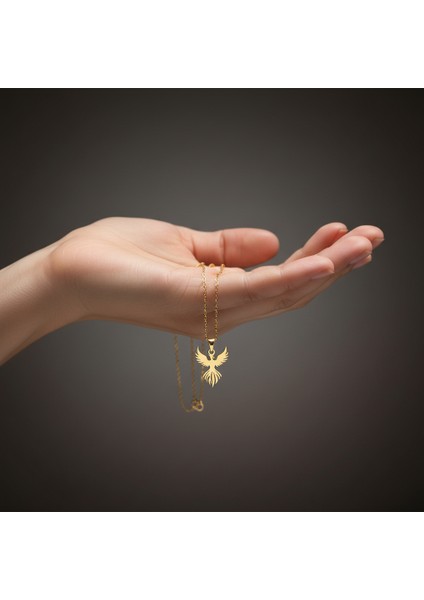 14 Ayar Altın Kolye Ucu Anka Kuşu GM7772 0.5 gr fiyatları